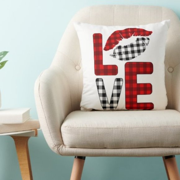 Decorative Love Throw Pillow Set of 2 - Picture 2 of 3